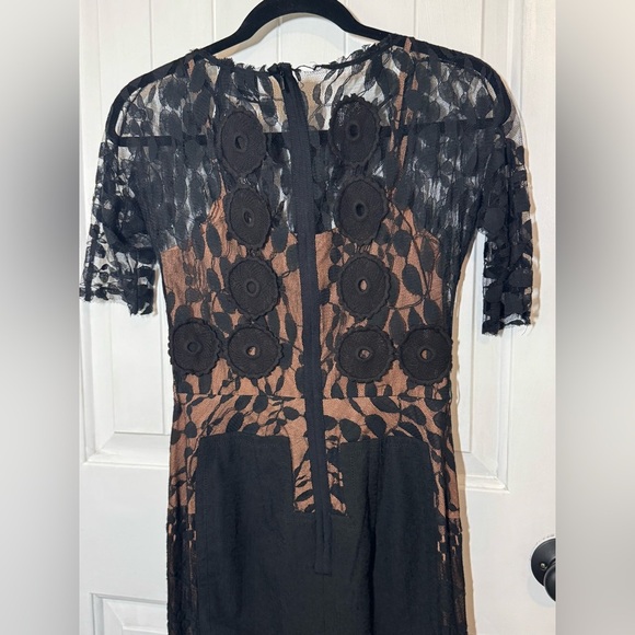 Byron Lars Black Lace Midi Dress - Picture 5 of 11